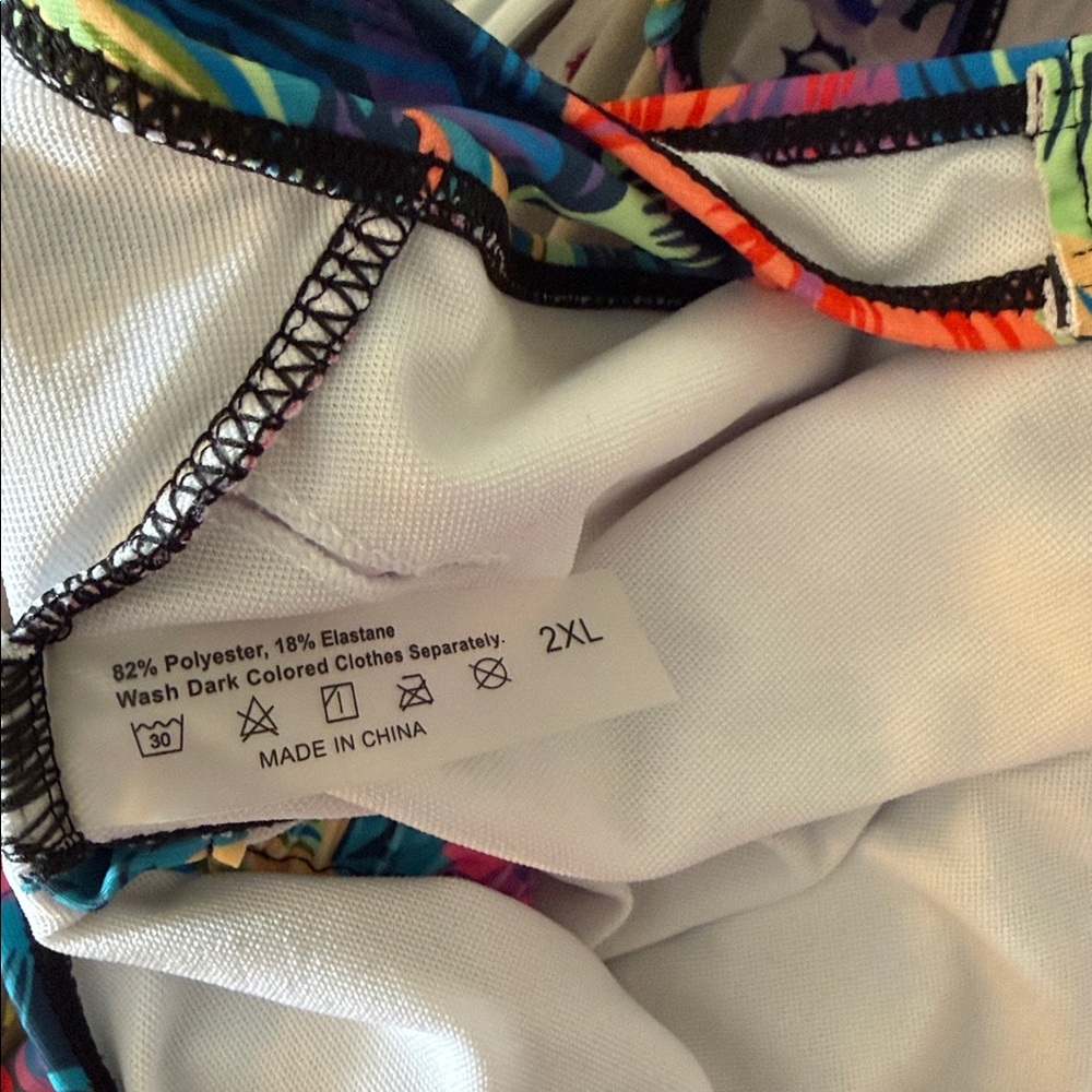 Floral One-Piece Swimsuit - Vibrant Multicolor - Picture 5 of 5
